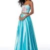 Sherri Hill - 51932 Two Piece Floral Print Charmeuse A-line Dress