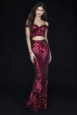 Sherri Hill - 51934 Two Piece Sequin Embellished Sheath Dress