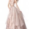 Sherri Hill - 51960 Two Piece Satin Halter Chiffon Ballgown 1 Sherri Hill - 51960 Two Piece Satin Halter Chiffon Ballgown