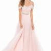 Sherri Hill - 51970 Lace Scoop Neck Chiffon A-line Dress