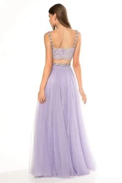 Sherri Hill - 51971 Two-Piece Appliqued Sweetheart Bodice Tulle Dress