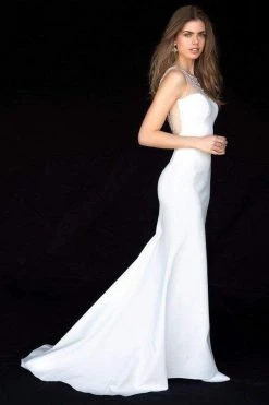 Sherri Hill - 51972 Beaded Halter Jersey Trumpet Dress 7 Sherri Hill - 51972 Beaded Halter Jersey Trumpet Dress