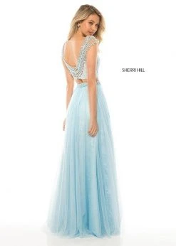 Sherri Hill - 51973 Two Piece Beaded Lace A-Line Dress 9 Sherri Hill - 51973 Two Piece Beaded Lace A-Line Dress