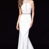 Sherri Hill - 51978 Beaded And Lace Jersey Trumpet Dress