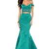Sherri Hill - 52011 Appliqued Two Piece Off-Shoulder Evening Dress 1 Sherri Hill - 52011 Appliqued Two Piece Off-Shoulder Evening Dress