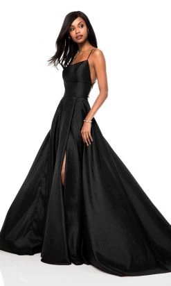 Sherri Hill - 52022 Scoop Taffeta Long A Line Dress 15 Sherri Hill - 52022 Scoop Taffeta Long A Line Dress