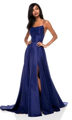 Sherri Hill - 52022 Scoop Taffeta Long A Line Dress 17 Sherri Hill - 52022 Scoop Taffeta Long A Line Dress