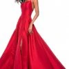 Sherri Hill - 52022 Scoop Taffeta Long A Line Dress