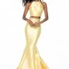 Sherri Hill - 52024 Strappy Two Piece Halter Mermaid Gown