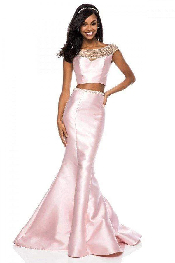 Sherri Hill - 52025 Pearl Beaded Two Piece Mikado Dress 3 Sherri Hill - 52025 Pearl Beaded Two Piece Mikado Dress