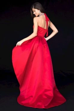 Sherri Hill - 52054 Strapless Dress With Polka Dot Overskirt