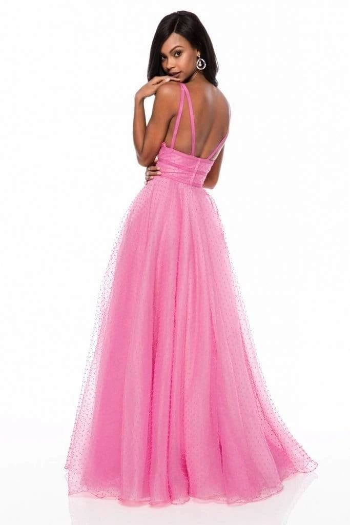 Sherri Hill - 52058 Plunging V-Neck Pleated Ballgown 4 Sherri Hill - 52058 Plunging V-Neck Pleated Ballgown
