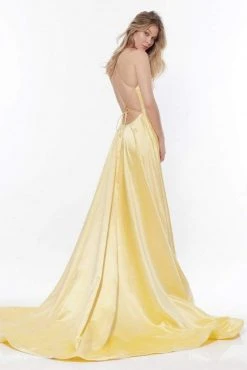Sherri Hill - 52095 Sexy Strappy Back Long Satin Dress