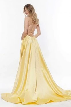 Sherri Hill - 52095 Sexy Strappy Back Long Satin Dress