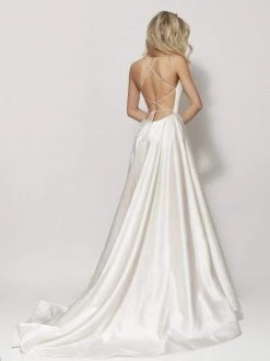 Sherri Hill - 52095 Sexy Strappy Back Long Satin Dress