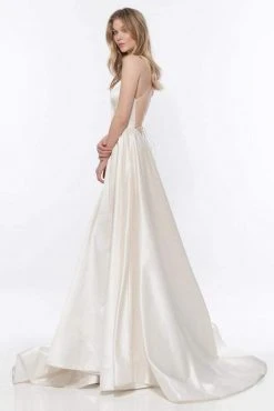 Sherri Hill - 52095 Sexy Strappy Back Long Satin Dress