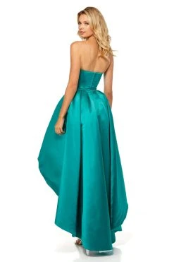 Sherri Hill - 52114 Strapless Satin High-Low Gown