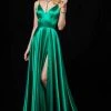 Sherri Hill - 52119 Plunging V-Neck Long A Line Dress 2 Sherri Hill - 52119 Plunging V-Neck Long A Line Dress