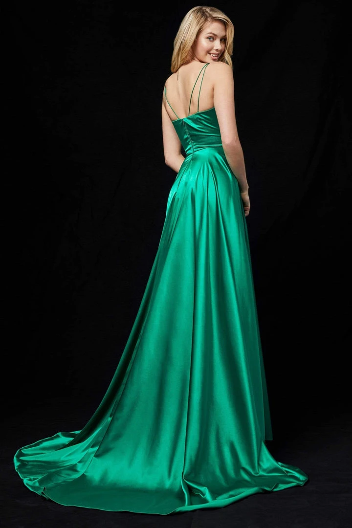Sherri Hill - 52119 Plunging V-Neck Long A Line Dress 4 Sherri Hill - 52119 Plunging V-Neck Long A Line Dress