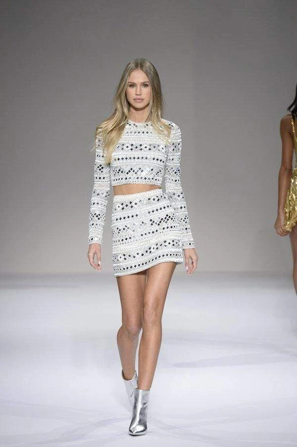 Sherri Hill - 52149 Two Piece Beaded Short Fitted Dress 6 Sherri Hill - 52149 Two Piece Beaded Short Fitted Dress