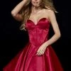 Sherri Hill - 52197 Strapless Corset Satin A Line Cocktail Dress