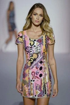 Sherri Hill - 52213 Beaded Scoop Neck Sheath Dress 8 Sherri Hill - 52213 Beaded Scoop Neck Sheath Dress