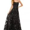 Sherri Hill - 52240 Square Long Black Dress