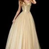 Sherri Hill - 52265 Sweetheart Long Gold Dress 2 Sherri Hill - 52265 Sweetheart Long Gold Dress