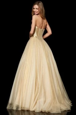 Sherri Hill - 52265 Sweetheart Long Gold Dress
