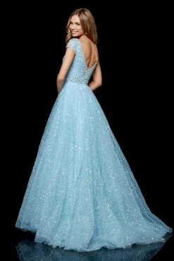 Sherri Hill - 52276 Beaded Cap Sleeve Bateau Tulle Ballgown 10 Sherri Hill - 52276 Beaded Cap Sleeve Bateau Tulle Ballgown