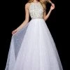 Sherri Hill - 52277 Beaded Halter Sequin Tulle Ballgown 1 Sherri Hill - 52277 Beaded Halter Sequin Tulle Ballgown