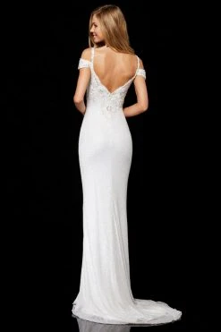 Sherri Hill - 52292 Beaded Off-Shoulder Sheath Dress