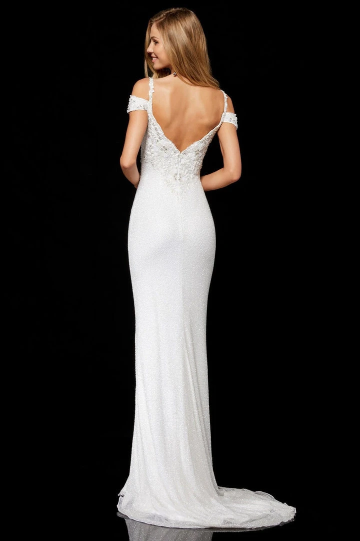 Sherri Hill - 52292 Beaded Off-Shoulder Sheath Dress 4 Sherri Hill - 52292 Beaded Off-Shoulder Sheath Dress