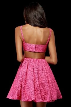 Sherri Hill - 52303 Bateau A Line Sleeveless Short Dress