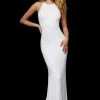 Sherri Hill - 52320 Halter Neck Beaded Long Dress