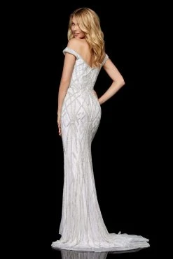 Sherri Hill - 52323 Off-Shoulder Beaded Long Dress 5 Sherri Hill - 52323 Off-Shoulder Beaded Long Dress