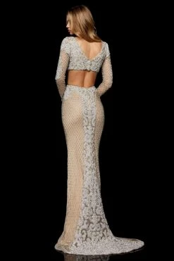 Sherri Hill - 52325 Beaded Long Sleeve Long Dress