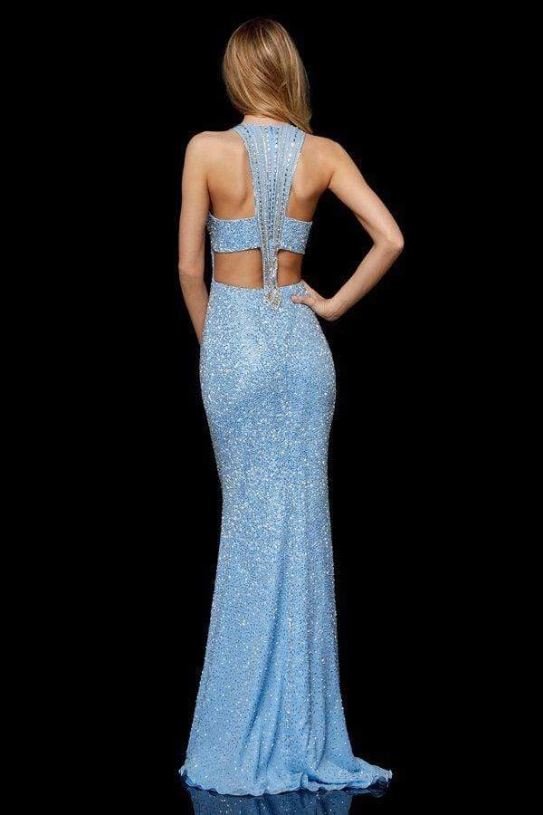 Sherri Hill - 52328 Beaded Halter Sheath Evening Dress 6 Sherri Hill - 52328 Beaded Halter Sheath Evening Dress