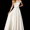 Sherri Hill - 52332 Mikado Satin Off The Shoulder A Line Dress