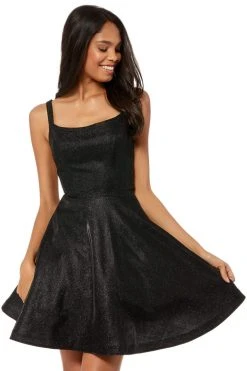 Sherri Hill - 52361 Glitter Ladder Back Short A Line Dress