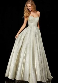 Sherri Hill - 52391 Strapless Sweetheart Pleated Ballgown