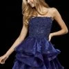 Sherri Hill - 52394 Beaded Strapless Ruffled A-Line Dress 2 Sherri Hill - 52394 Beaded Strapless Ruffled A-Line Dress