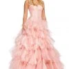 Sherri Hill - 52417 Tiered Tulle Skirt A-line Gown