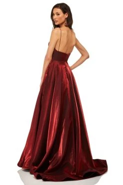 Sherri Hill - 52424 V-Neck Open Back Evening Dress