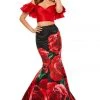 Sherri Hill - 52470 Two Piece Satin Print Dress