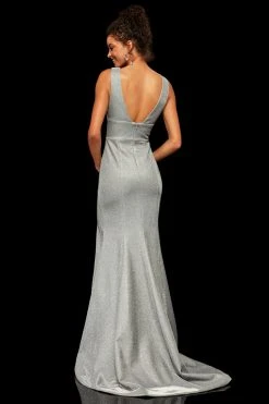 Sherri Hill - 52480 Glitter Open Back Fitted Mermaid Dress