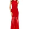 Sherri Hill - 52484 Halter Neck Chiffon Trumpet Dress 2 Sherri Hill - 52484 Halter Neck Chiffon Trumpet Dress