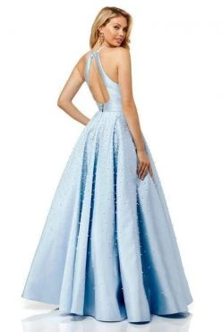 Sherri Hill - 52501 Beaded High Halter Neckline Evening Dress