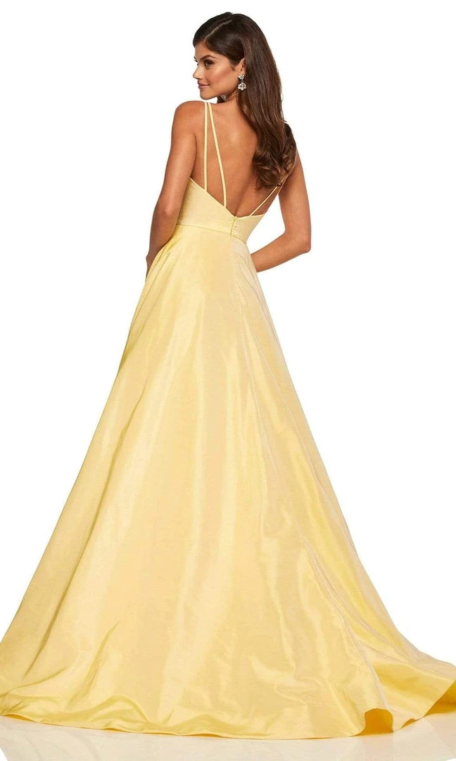 Sherri Hill - 52506 V-Neck Taffeta Dress 4 Sherri Hill - 52506 V-Neck Taffeta Dress
