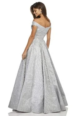 Sherri Hill - 52507 Cap Sleeve Mikado Dress 5 Sherri Hill - 52507 Cap Sleeve Mikado Dress